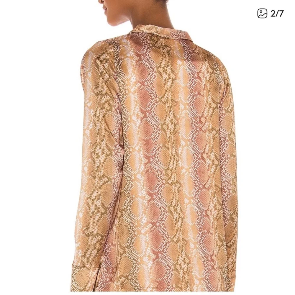 NWT BEACH RIOT Tracy Blazer Snakeskin Print Size Medium